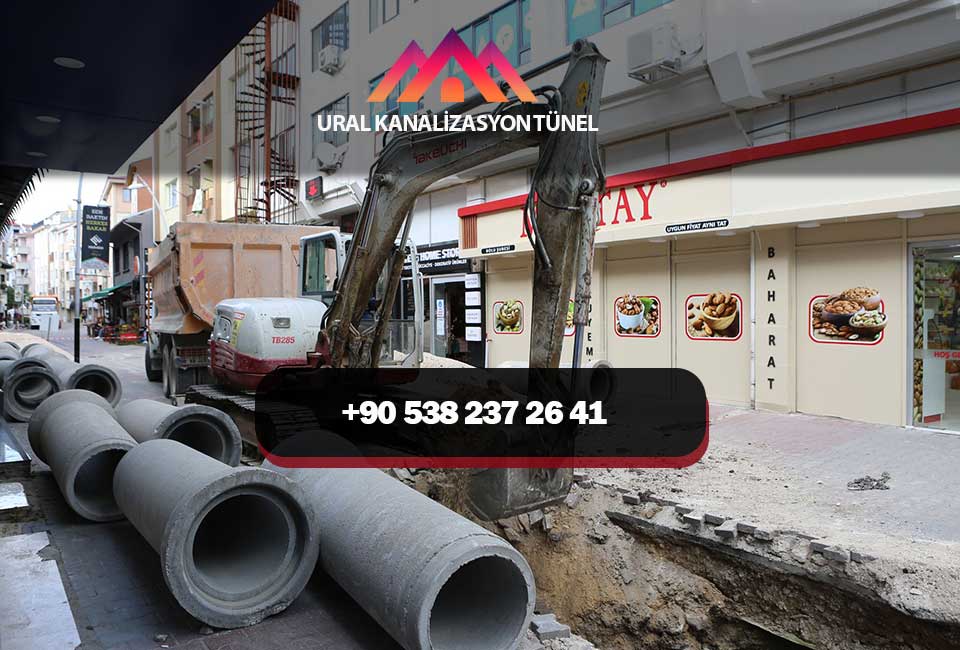 bina kanalizasyon hattı çöktü