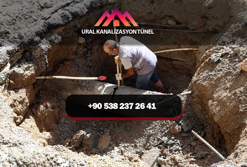 kanalizasyon borusu çöktü