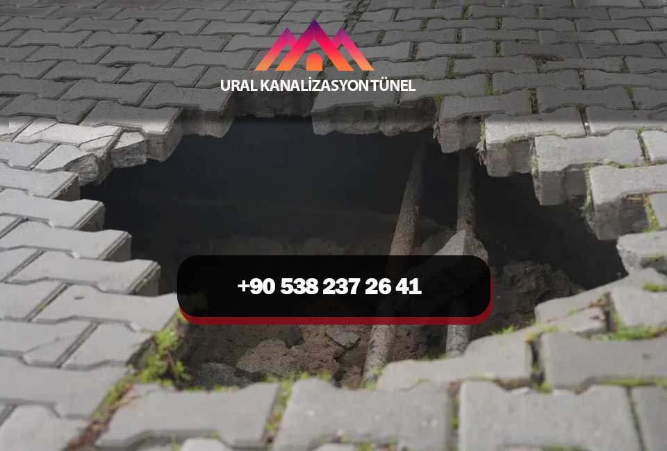 kanalizasyon hattı göçüğü