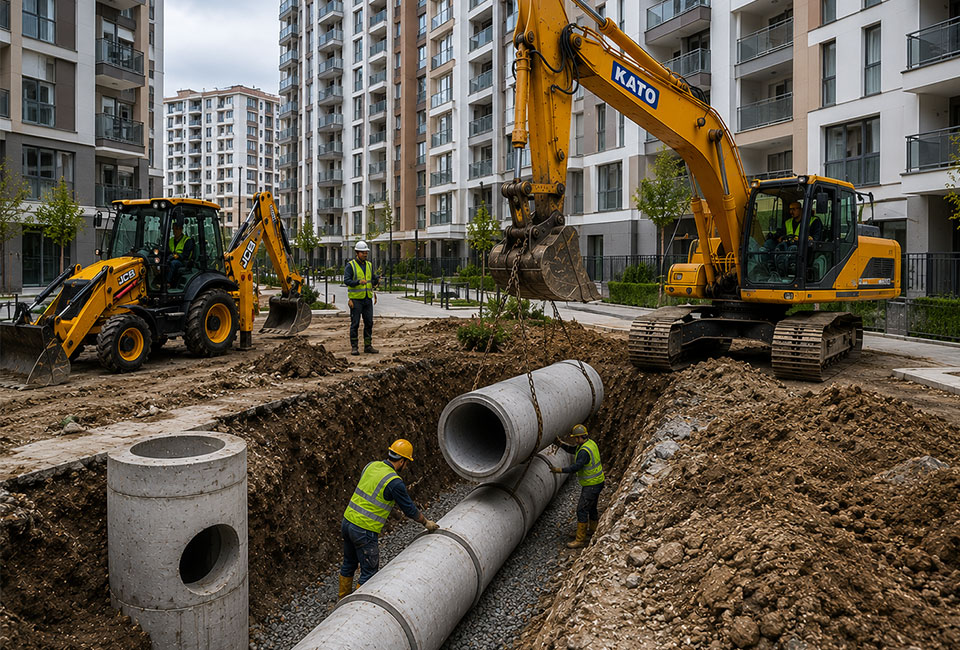 site, toplu konut, apartman kanalizasyon ustası İstanbul
