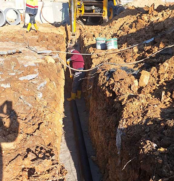 kanalizasyon tüneli kazısı