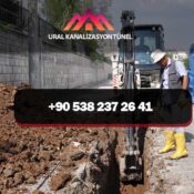 kanalizasyon borusu döşeme