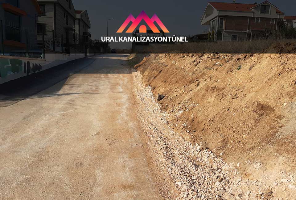 açık kanal kazısı çalışmaları