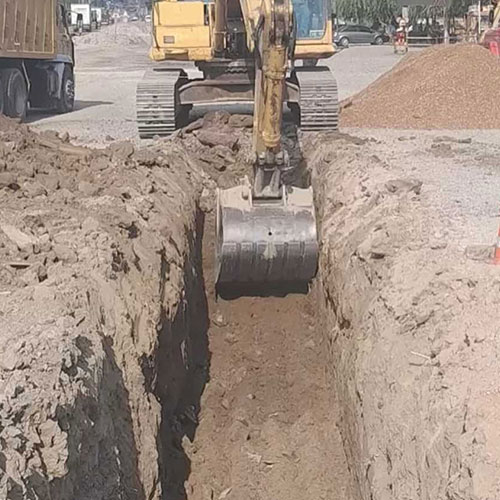 mahalle arası kanalizasyon tamiri çalışması